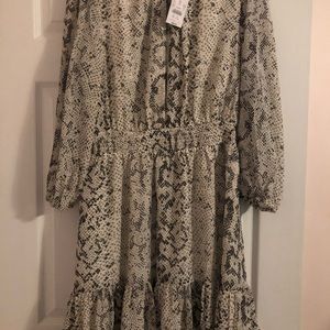 J.Crew. Animal-print smocked-waist dress
Size M